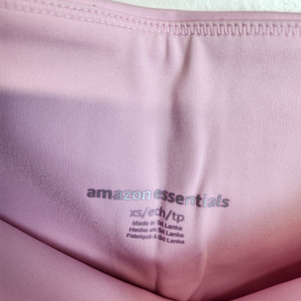 Amazon Essentials Leggings‎ Womens XS Pale Pink High Rise Stretch Yoga Pants Gym - Picture 9 of 12